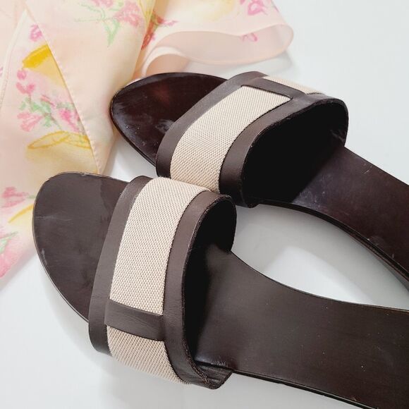 Hermès Canvas Clog Sandals - Picture 6 of 12